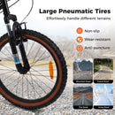 Kids Mountain Bike with Suspension Fork – Black / 20 inches