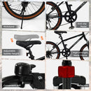 Kids Mountain Bike with Suspension Fork – Black / 20 inches