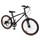 Kids Mountain Bike with Suspension Fork – Black / 24 inches