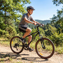 Kids Mountain Bike with Suspension Fork – Black / 24 inches