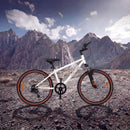 Kids Mountain Bike with Suspension Fork – White / 24 inches