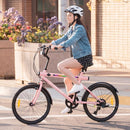 20-Inch Bicycle with Lights and Adjustable Seat – Pink / 20 inches