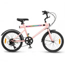 20-Inch Bicycle with Lights and Adjustable Seat – Pink / 20 inches