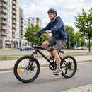 20-Inch 6-Speed Bicycle with Speakers and Disc Brakes – Black / 20 inches