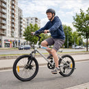 20-Inch 6-Speed Bicycle with Speakers and Disc Brakes – Silver / 20 inches