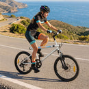 20-Inch 6-Speed Bicycle with Speakers and Disc Brakes – Silver / 20 inches