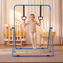 Folding Kids Gymnastics Bar with Adjustable Height – Navy
