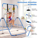Folding Kids Gymnastics Bar with Adjustable Height – Navy