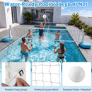 2-in-1 Pool Basketball and Volleyball Set – Blue + White + Yellow