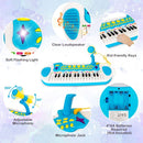 31-Key Kids Keyboard with Round Stool – Blue