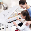 31-Key Kids Piano with Stool and Microphone – White