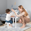 37-Key Kids Grand Piano with Stool and Microphone – White