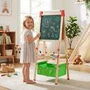 Adjustable Wooden Art Easel with Storage Bag – Green
