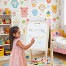 Adjustable Wooden Art Easel with Storage Bag – Pink