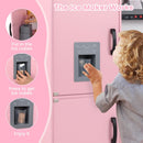 Corner Play Kitchen with Lights and Chef Outfit – Pink