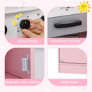 Corner Play Kitchen with Lights and Chef Outfit – Pink