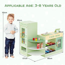 Wooden Grocery Store with Vending Machine and Play Food – Green
