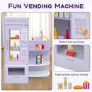 Wooden Grocery Store with Vending Machine and Play Food – Purple