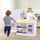 Wooden Grocery Store with Vending Machine and Play Food – Purple