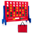 Tabletop 4-in-a-Row Game with Carrying Bag – Red