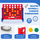 Tabletop 4-in-a-Row Game with Carrying Bag – Red