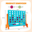 Tabletop 4-in-a-Row Game with Carrying Bag – Light Blue
