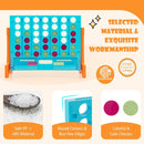 Tabletop 4-in-a-Row Game with Carrying Bag – Light Blue