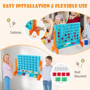 Tabletop 4-in-a-Row Game with Carrying Bag – Light Blue