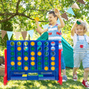 Tabletop 4-in-a-Row Game with Carrying Bag – Blue