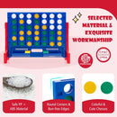 Tabletop 4-in-a-Row Game with Carrying Bag – Blue