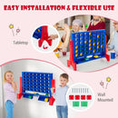 Tabletop 4-in-a-Row Game with Carrying Bag – Blue