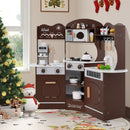 Corner Play Kitchen with Coffee Maker and Cookware – Coffee