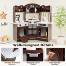 Corner Play Kitchen with Coffee Maker and Cookware – Coffee