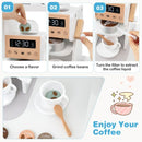 Corner Play Kitchen with Coffee Maker and Cookware – White