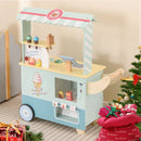 Wooden Ice Cream Cart with Pretend Treats – Cyan