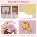 Wooden Ice Cream Cart with Pretend Treats – Pink