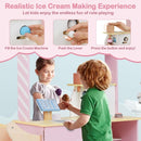Wooden Ice Cream Cart with Pretend Treats – Pink