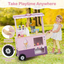 Wooden Ice Cream Cart with Pretend Treats – Pink