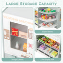 Wooden Grocery Store with Coffee Maker and Vending Machine – Green