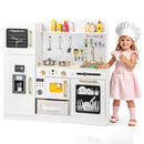 Play Kitchen with Doodle Boards and Fabric Drawer – White
