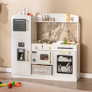 Play Kitchen with Doodle Boards and Fabric Drawer – White