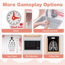 Wooden Doctor Play Station with 24 Toy Accessories – Pink