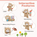 Wooden Doctor Play Station with 24 Toy Accessories – Pink