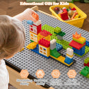 Wooden Kids Activity Table with Building and Train Play – Natural