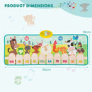 Kids Floor Piano Mat with Animal Sounds – product view