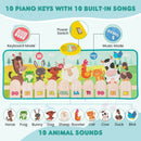 Kids Floor Piano Mat with Animal Sounds – product view