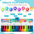 24-Key Kids Floor Piano Mat with Eight Instrument Sounds – product view