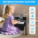 25-Key Mini Digital Piano with Light-Up Keys – Black