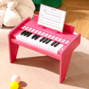 25-Key Mini Digital Piano with Light-Up Keys – Pink