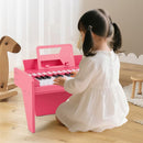 25-Key Mini Digital Piano with Light-Up Keys – Pink